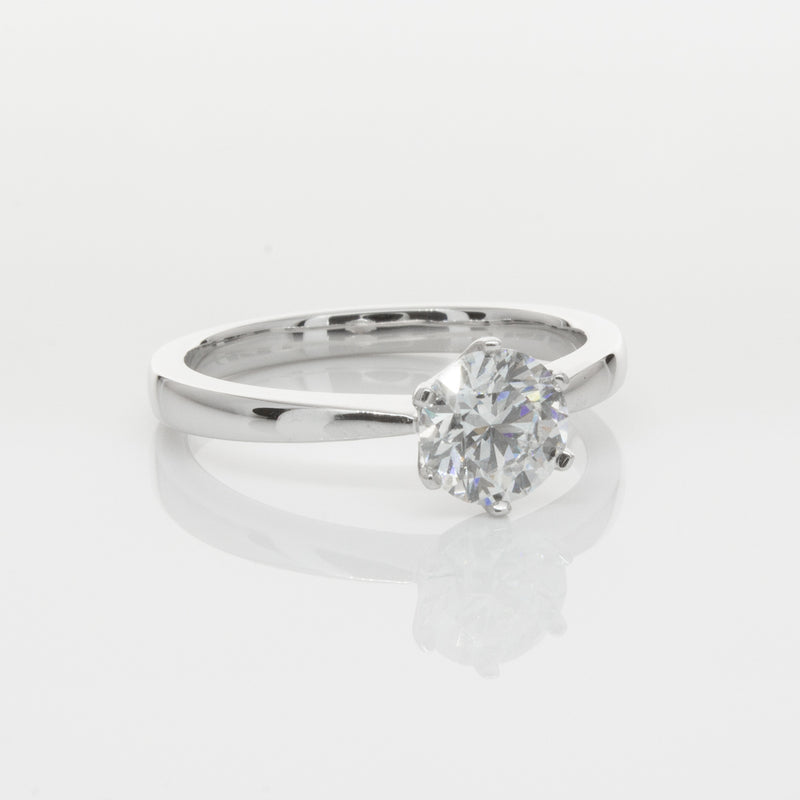 18ct White Gold 1.04ct Diamond Nova Ring-Ring-Walker & Hall
