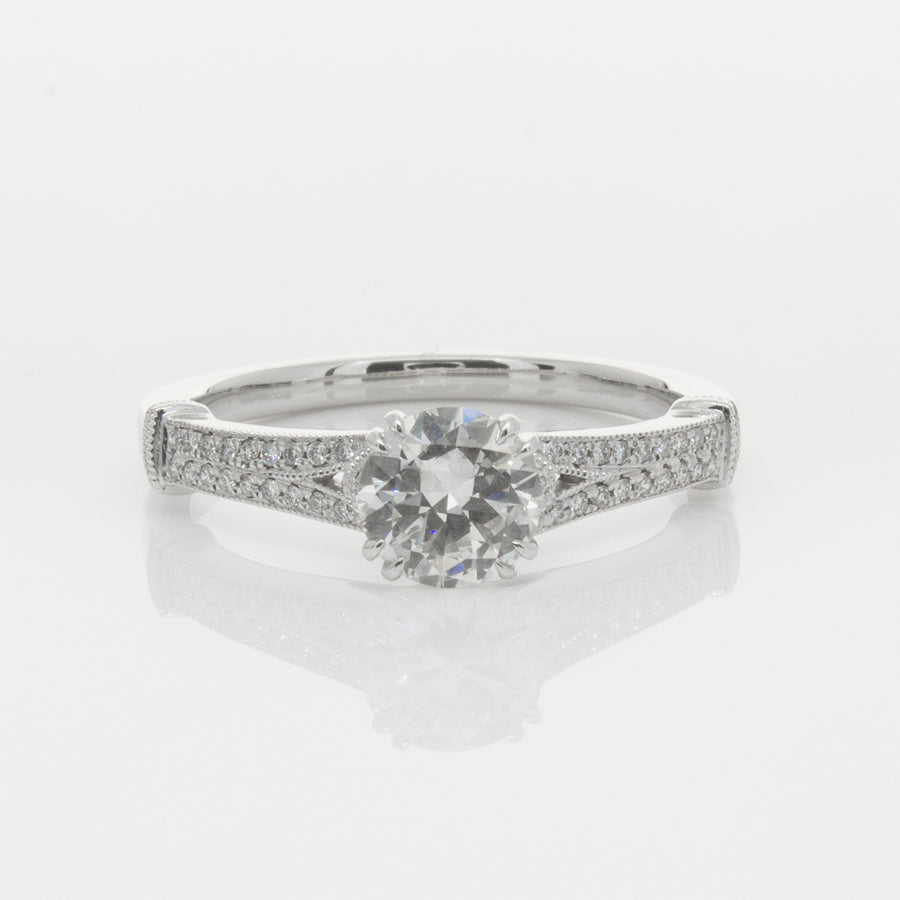 Platinum Diamond Ring-Ring-Walker & Hall