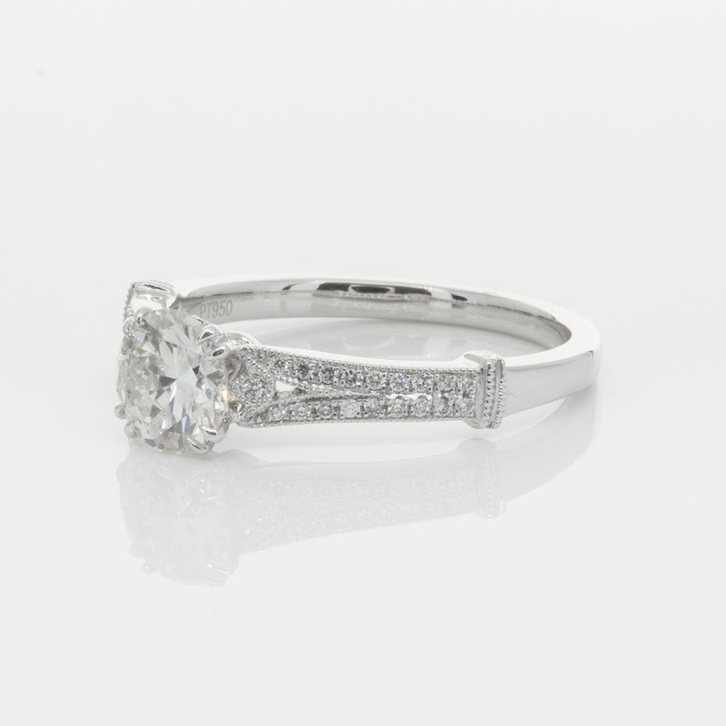 Platinum Diamond Ring-Ring-Walker & Hall