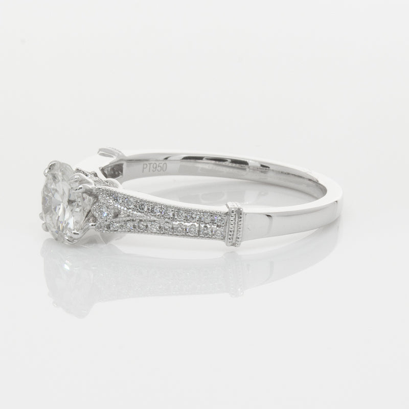 Platinum Diamond Ring-Ring-Walker & Hall