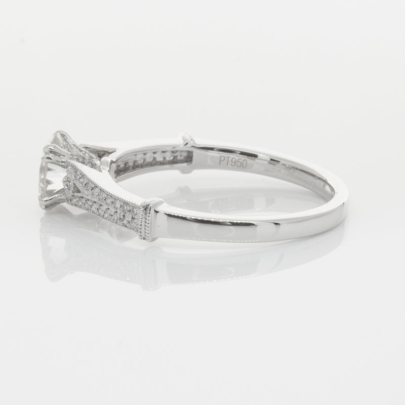 Platinum Diamond Ring-Ring-Walker & Hall