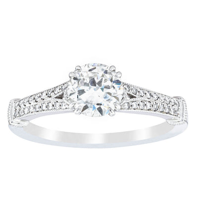Platinum Diamond Ring-Ring-Walker & Hall