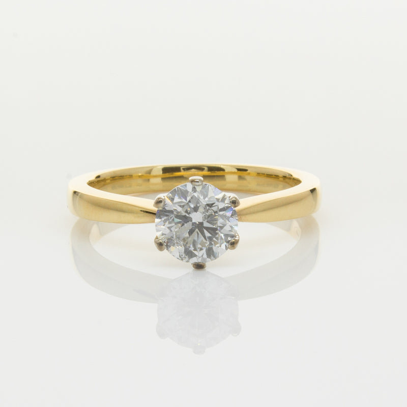 18ct Yellow Gold 1.01ct Diamond Nova Ring-Ring-Walker & Hall