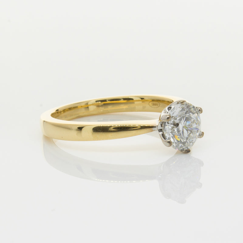 18ct Yellow Gold 1.01ct Diamond Nova Ring-Ring-Walker & Hall