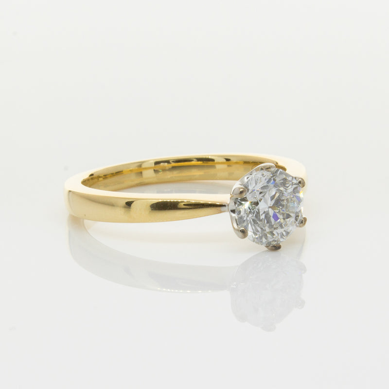 18ct Yellow Gold 1.01ct Diamond Nova Ring-Ring-Walker & Hall