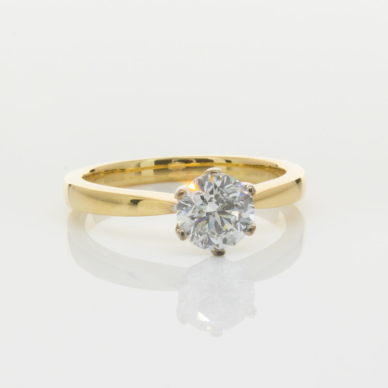 18ct Yellow Gold 1.01ct Diamond Nova Ring-Ring-Walker & Hall