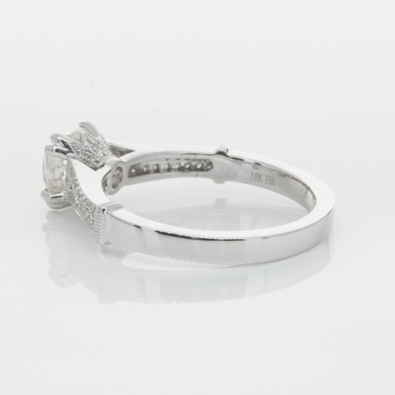 18ct White Gold Diamond Ring-Ring-Walker & Hall