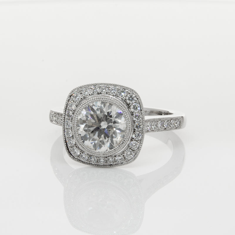 18ct White Gold 1.54ct Diamond Ring-Ring-Walker & Hall