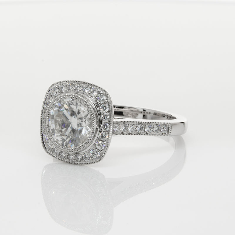 18ct White Gold 1.54ct Diamond Ring-Ring-Walker & Hall