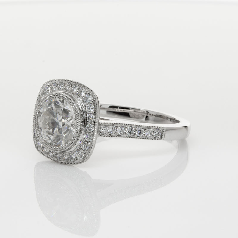 18ct White Gold 1.54ct Diamond Ring-Ring-Walker & Hall