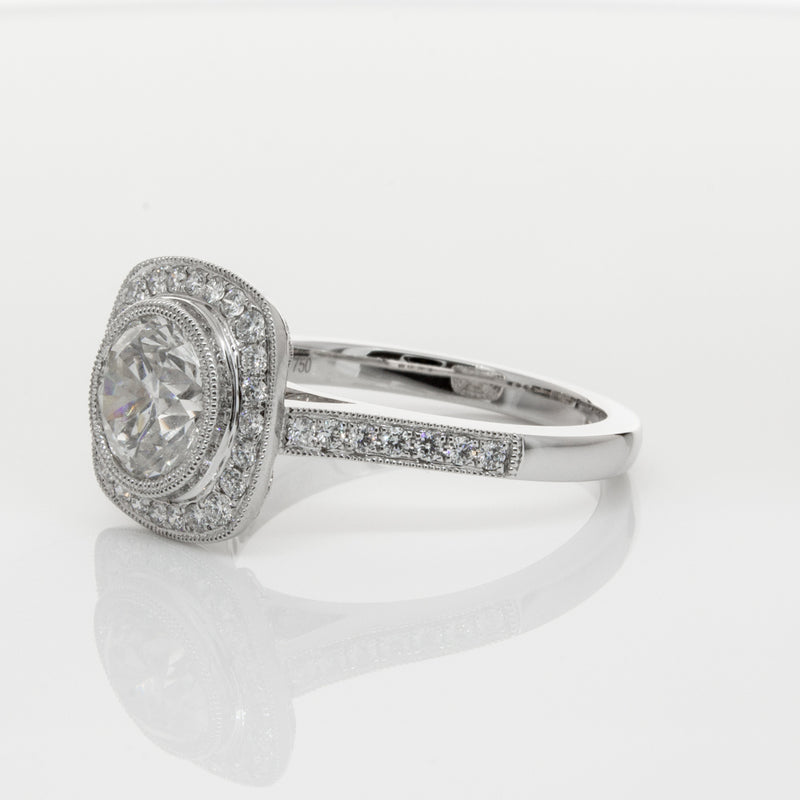 18ct White Gold 1.54ct Diamond Ring-Ring-Walker & Hall