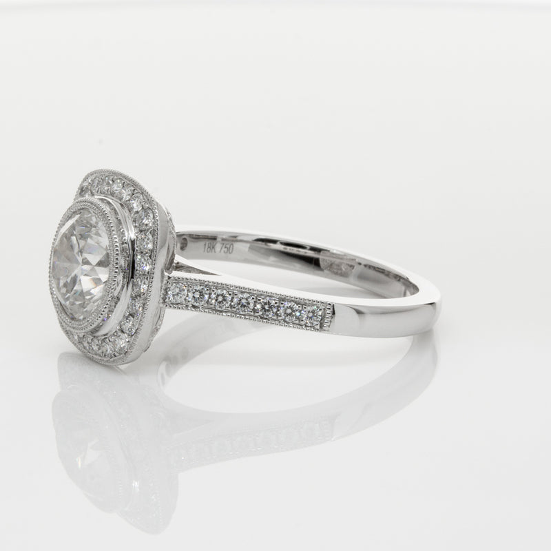 18ct White Gold 1.54ct Diamond Ring-Ring-Walker & Hall