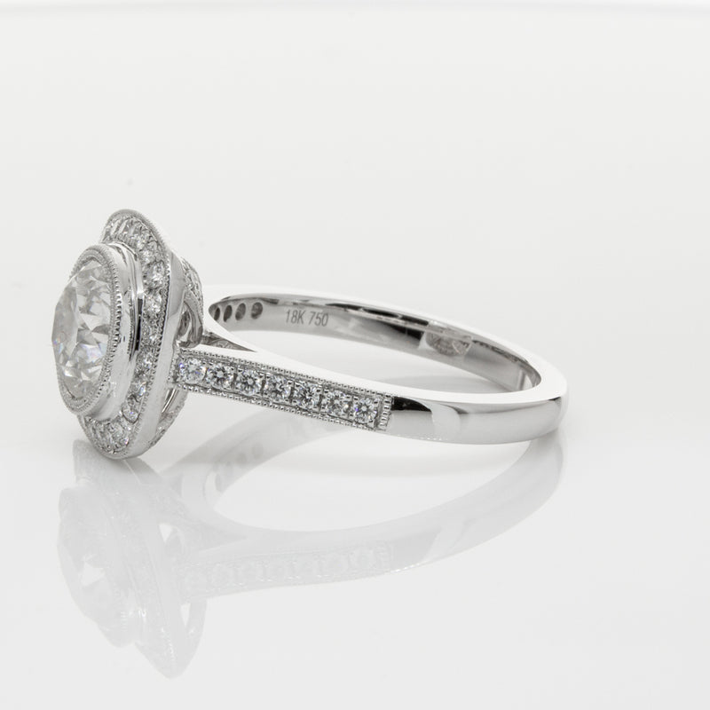 18ct White Gold 1.54ct Diamond Ring-Ring-Walker & Hall