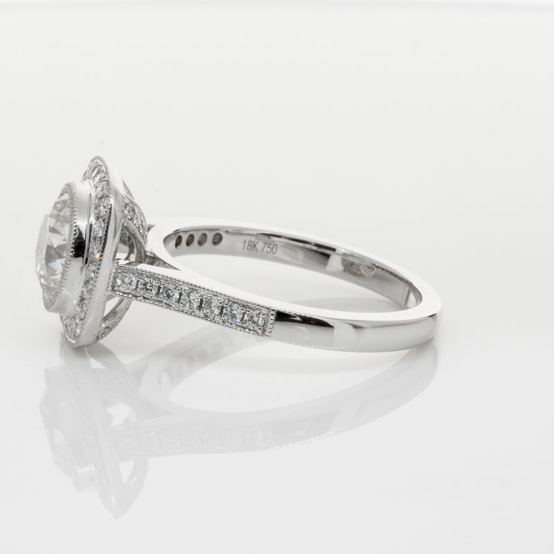 18ct White Gold 1.54ct Diamond Ring-Ring-Walker & Hall