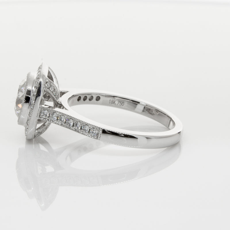 18ct White Gold 1.54ct Diamond Ring-Ring-Walker & Hall
