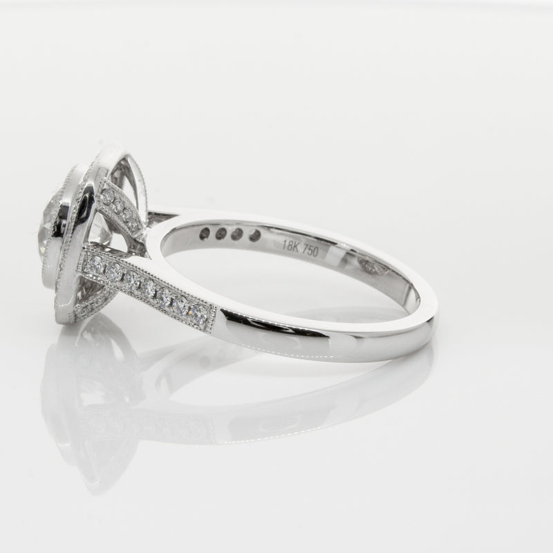 18ct White Gold 1.54ct Diamond Ring-Ring-Walker & Hall