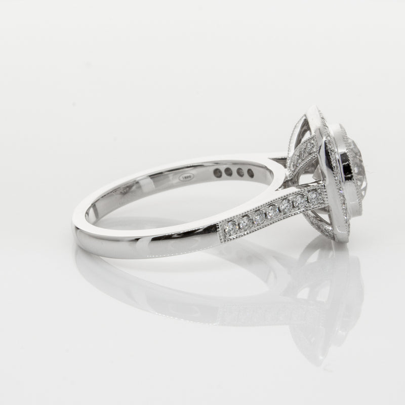 18ct White Gold 1.54ct Diamond Ring-Ring-Walker & Hall