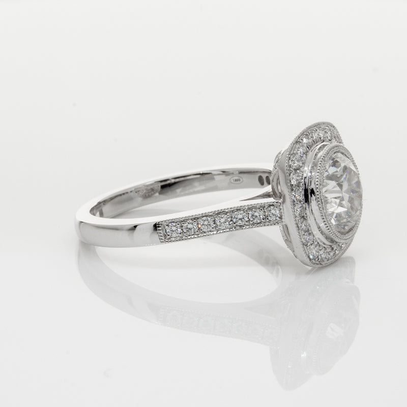 18ct White Gold 1.54ct Diamond Ring-Ring-Walker & Hall