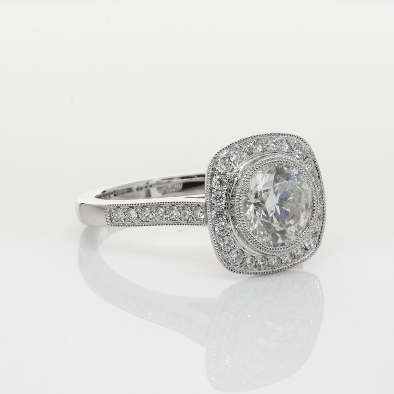 18ct White Gold 1.54ct Diamond Ring-Ring-Walker & Hall