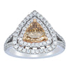 18ct White Gold Orange Diamond Ring-Ring-Walker & Hall