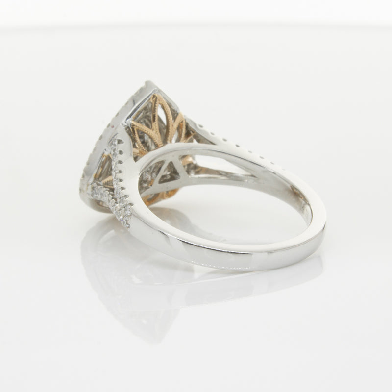 18ct White Gold Orange Diamond Ring-Ring-Walker & Hall