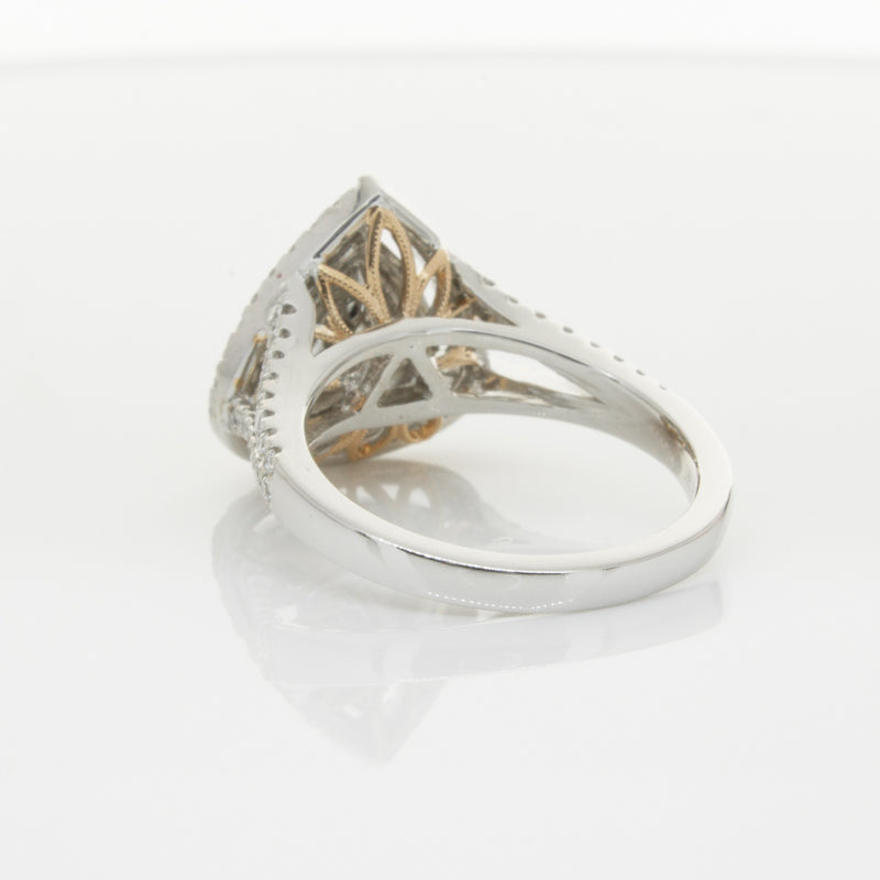 18ct White Gold Orange Diamond Ring-Ring-Walker & Hall