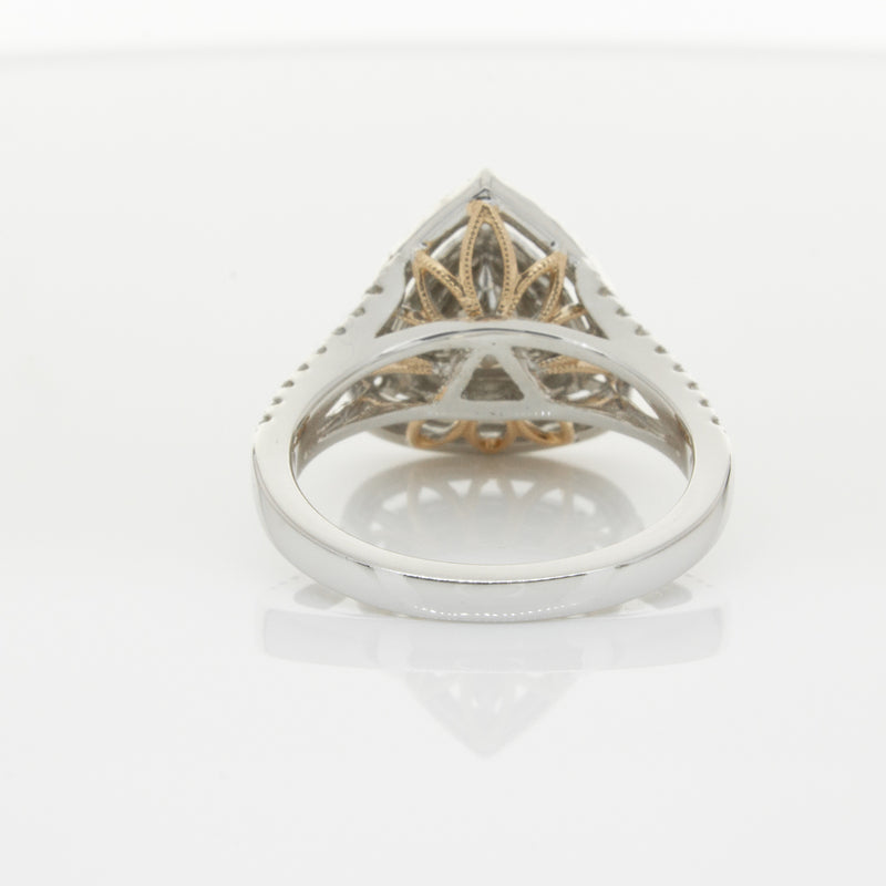 18ct White Gold Orange Diamond Ring-Ring-Walker & Hall