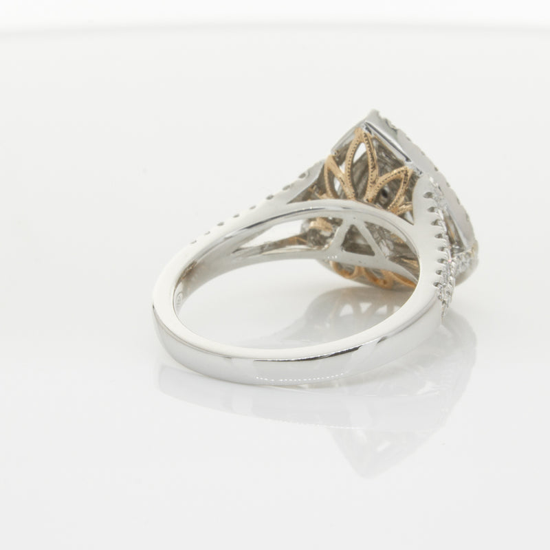 18ct White Gold Orange Diamond Ring-Ring-Walker & Hall