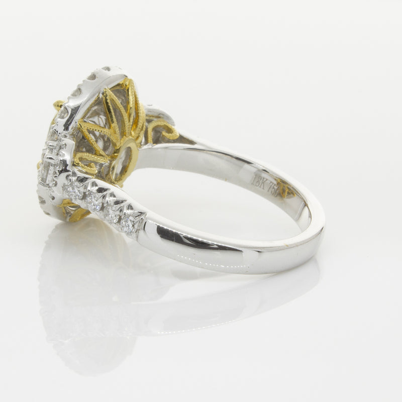 18ct White & Yellow Gold Yellow Diamond Ring-Ring-Walker & Hall