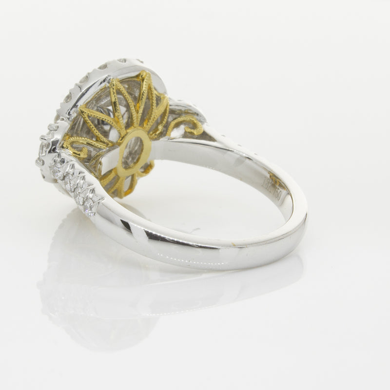 18ct White & Yellow Gold Yellow Diamond Ring-Ring-Walker & Hall