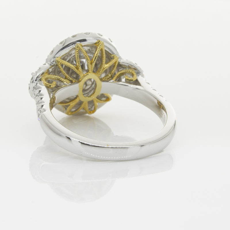 18ct White & Yellow Gold Yellow Diamond Ring-Ring-Walker & Hall