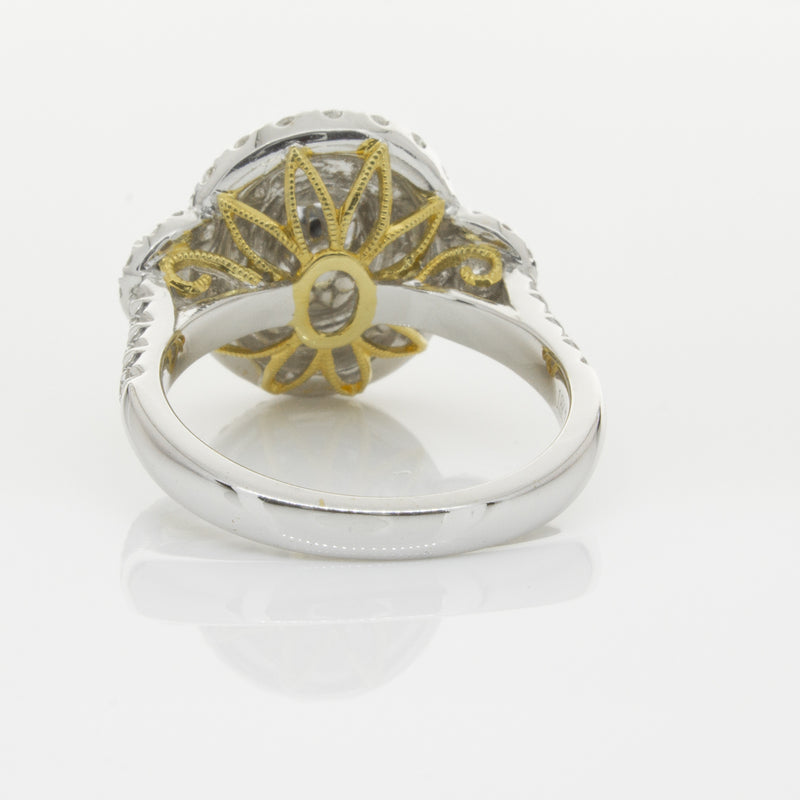 18ct White & Yellow Gold Yellow Diamond Ring-Ring-Walker & Hall