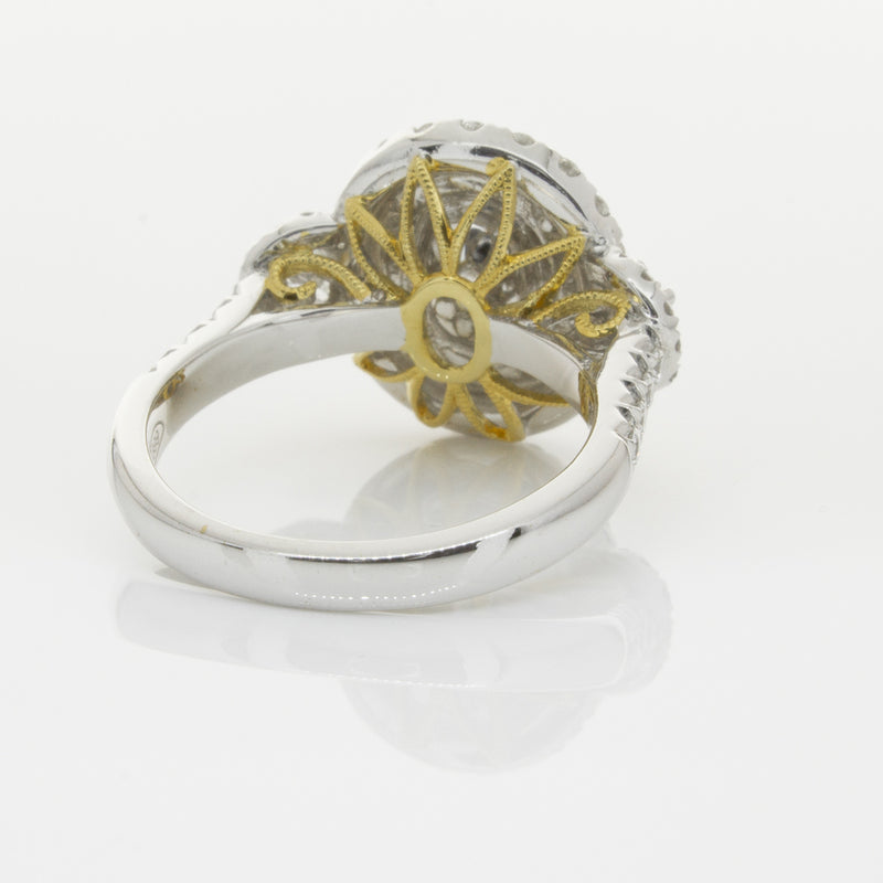 18ct White & Yellow Gold Yellow Diamond Ring-Ring-Walker & Hall