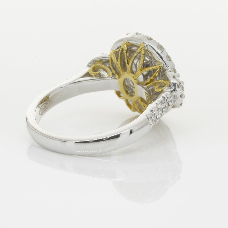 18ct White & Yellow Gold Yellow Diamond Ring-Ring-Walker & Hall