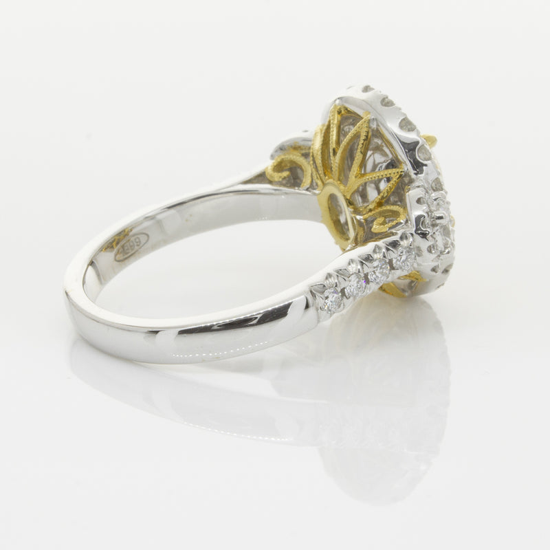 18ct White & Yellow Gold Yellow Diamond Ring-Ring-Walker & Hall