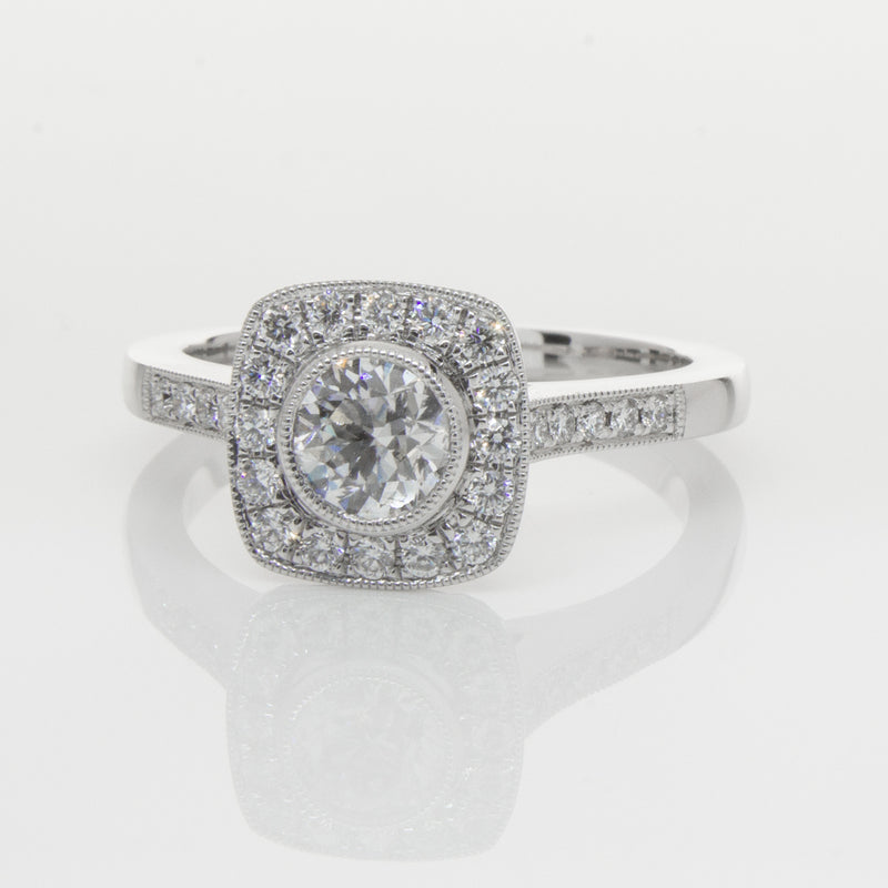 18ct White Gold .60ct Diamond Ring-Ring-Walker & Hall