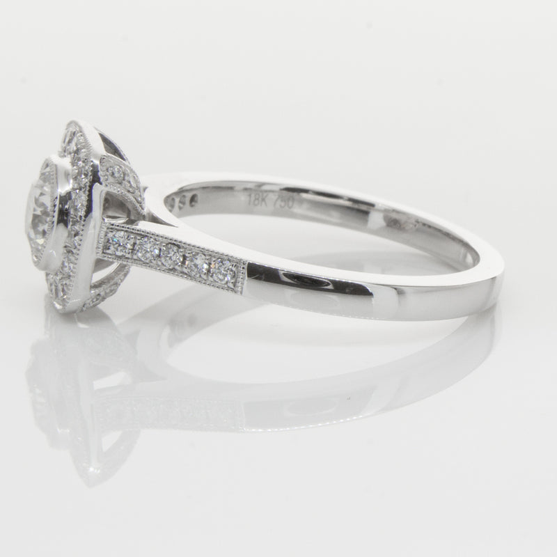 18ct White Gold .60ct Diamond Ring-Ring-Walker & Hall