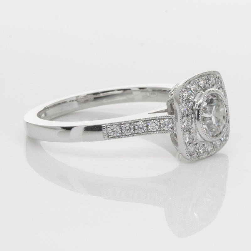 18ct White Gold .60ct Diamond Ring-Ring-Walker & Hall