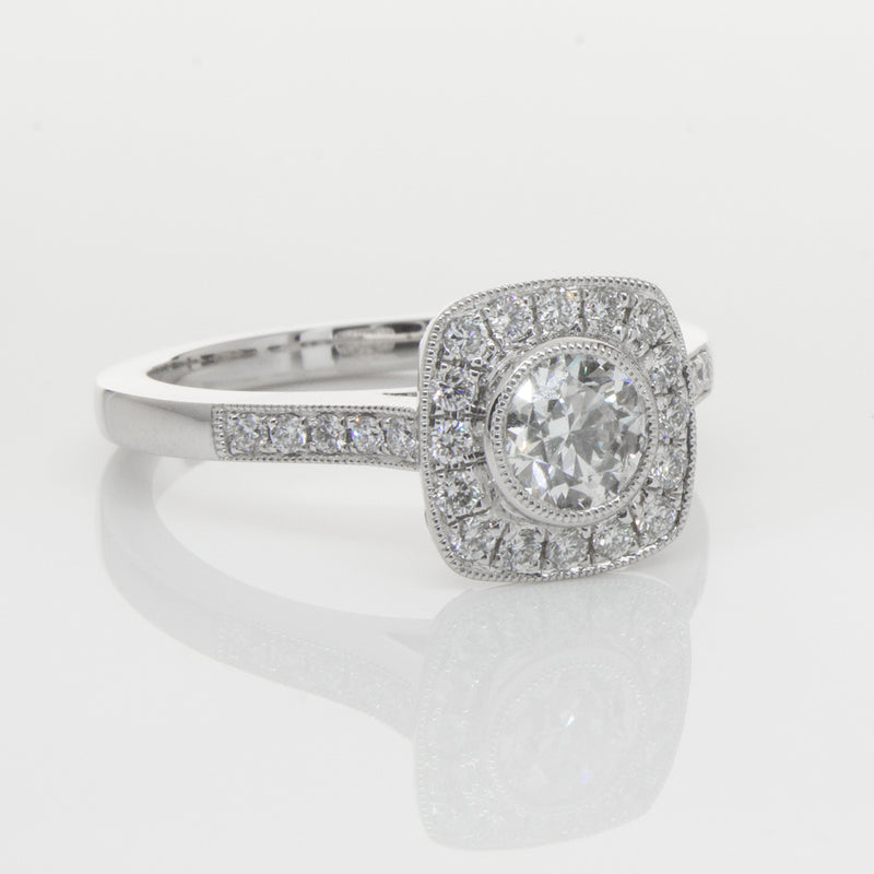 18ct White Gold .60ct Diamond Ring-Ring-Walker & Hall