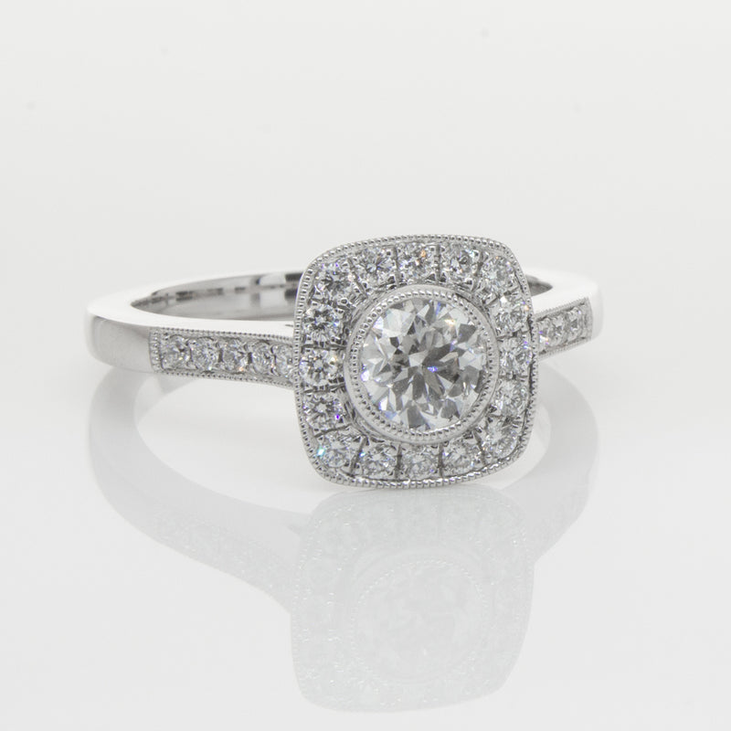 18ct White Gold .60ct Diamond Ring-Ring-Walker & Hall