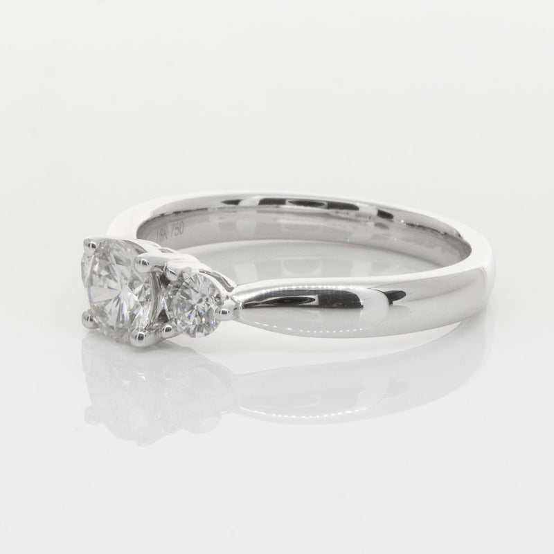 18ct White Gold .50ct Diamond Elysian Ring-Ring-Walker & Hall