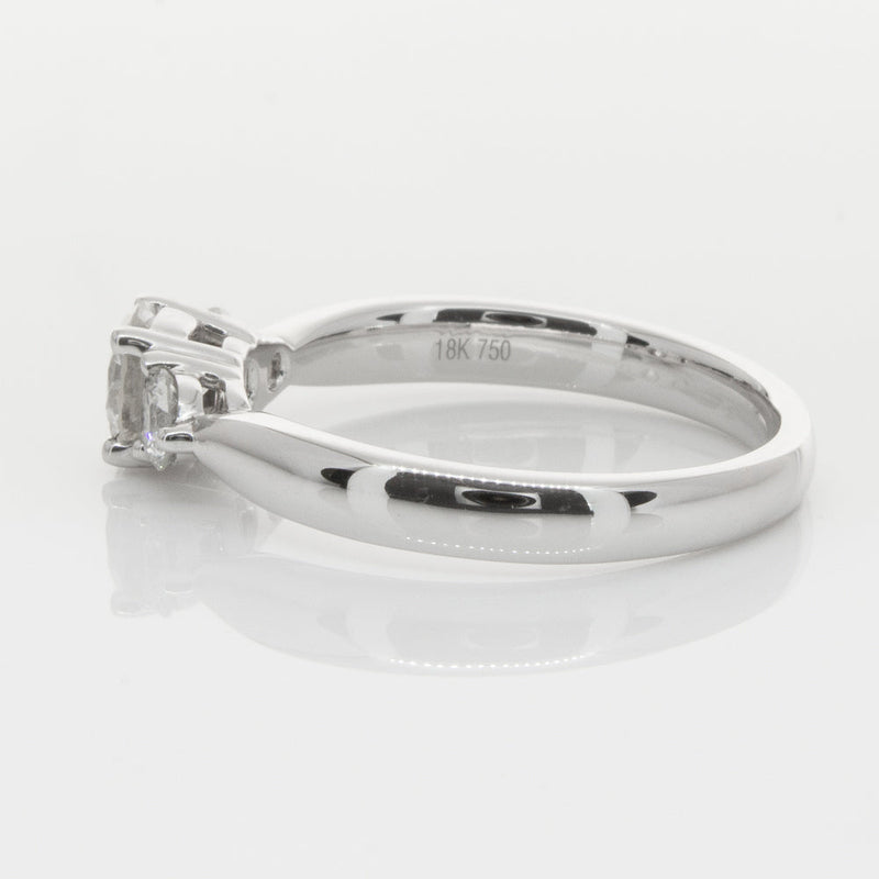 18ct White Gold .50ct Diamond Elysian Ring-Ring-Walker & Hall