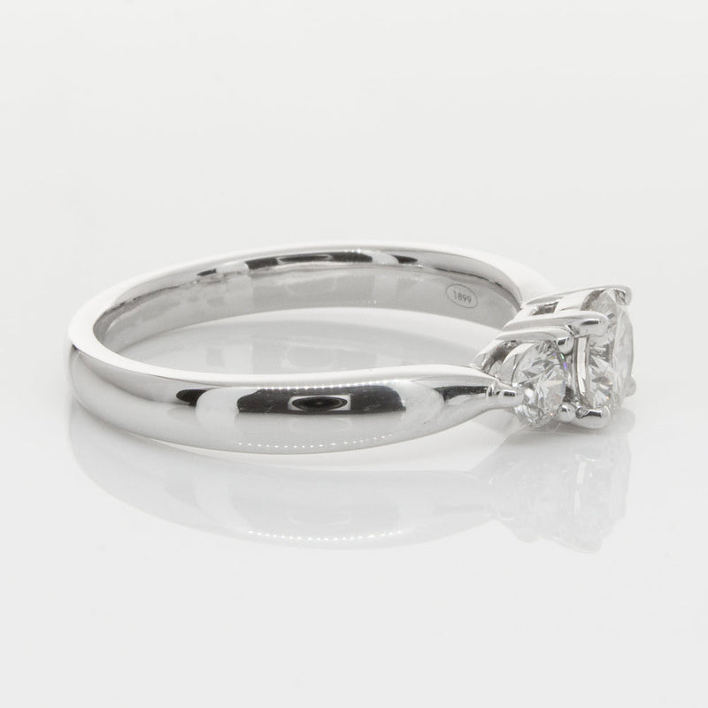 18ct White Gold .50ct Diamond Elysian Ring-Ring-Walker & Hall