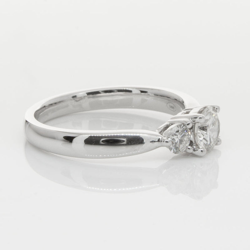 18ct White Gold .50ct Diamond Elysian Ring-Ring-Walker & Hall