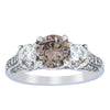 18ct White Gold Mocha Diamond Ring-Ring-Walker & Hall