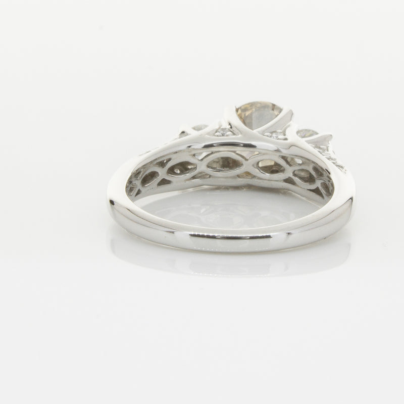 18ct White Gold Mocha Diamond Ring-Ring-Walker & Hall
