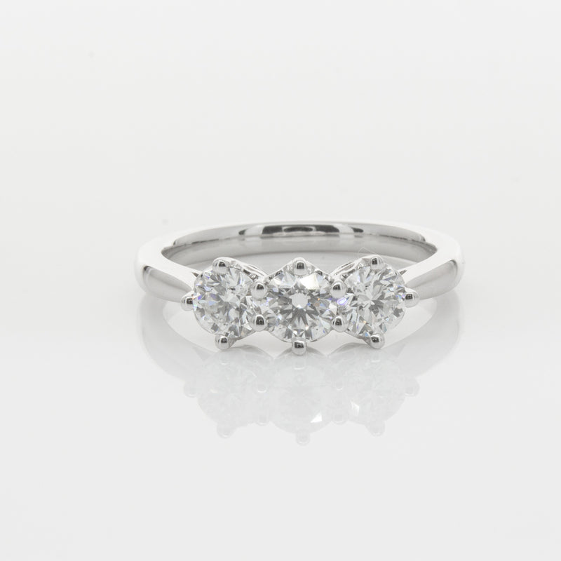 18ct White Gold .90ct Diamond Coronado Ring-Ring-Walker & Hall