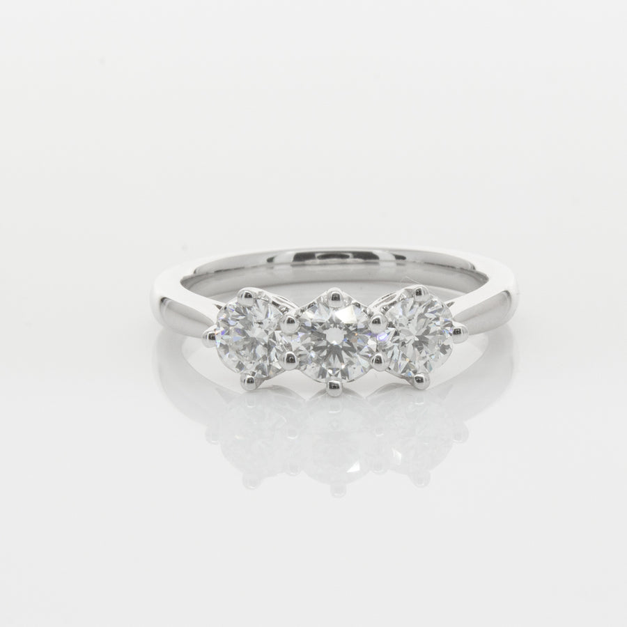 18ct White Gold .90ct Diamond Coronado Ring-Ring-Walker & Hall