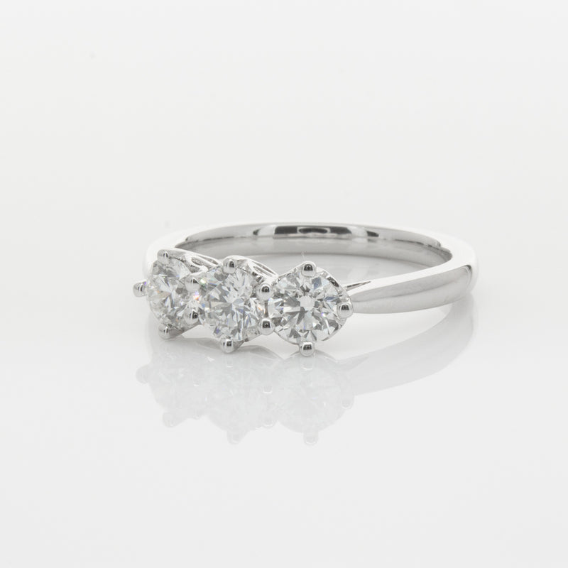 18ct White Gold .90ct Diamond Coronado Ring-Ring-Walker & Hall