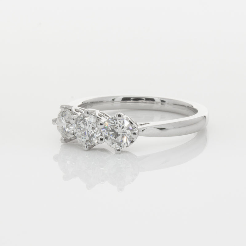 18ct White Gold .90ct Diamond Coronado Ring-Ring-Walker & Hall